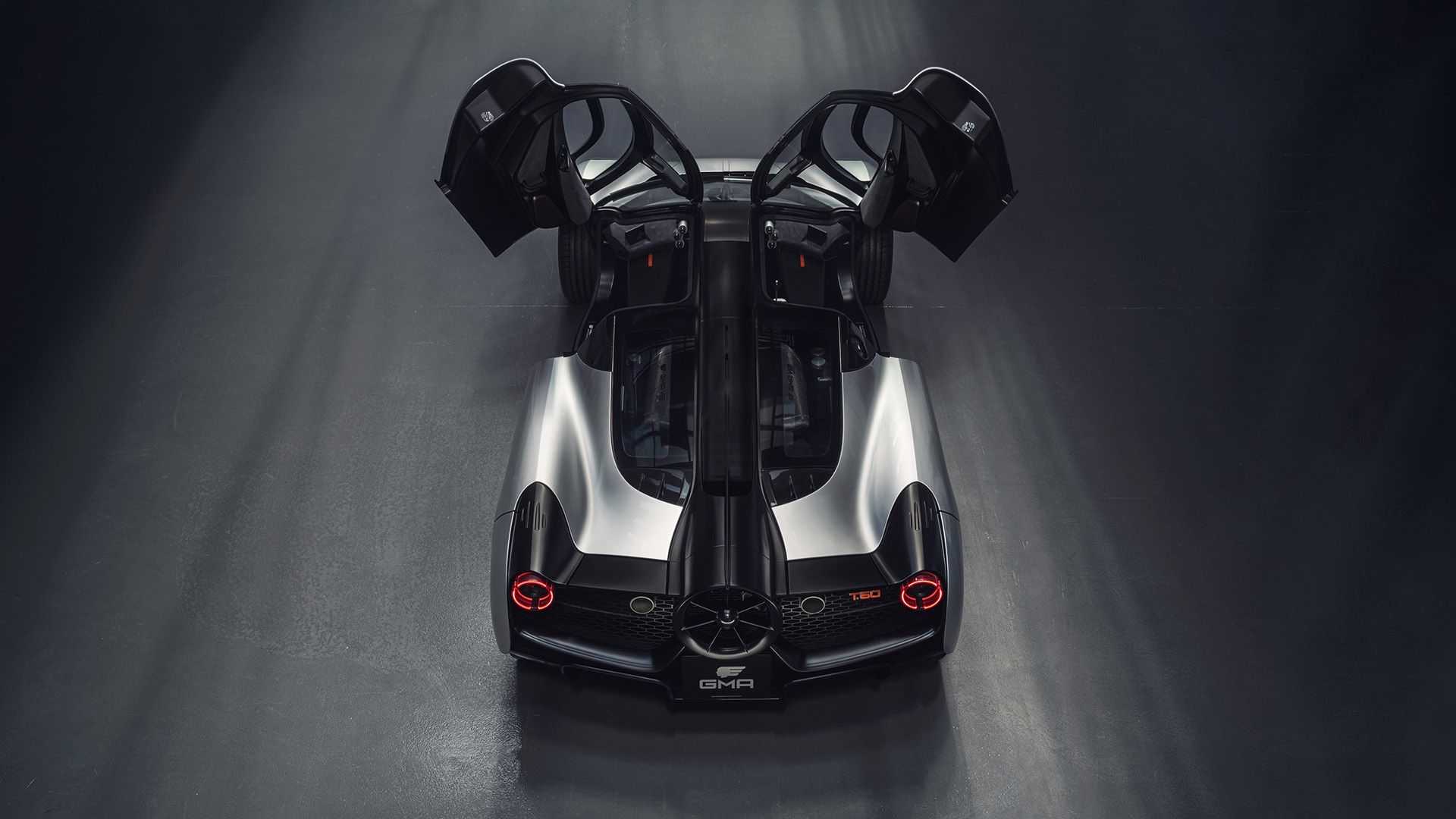 GMA T.50 arrière portières ouvertes